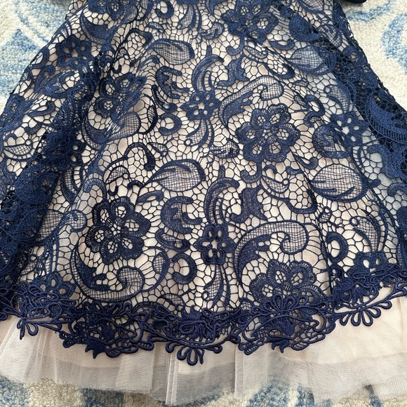 One beautiful be darlin dress, size 3, in navy - Picture 3 of 8